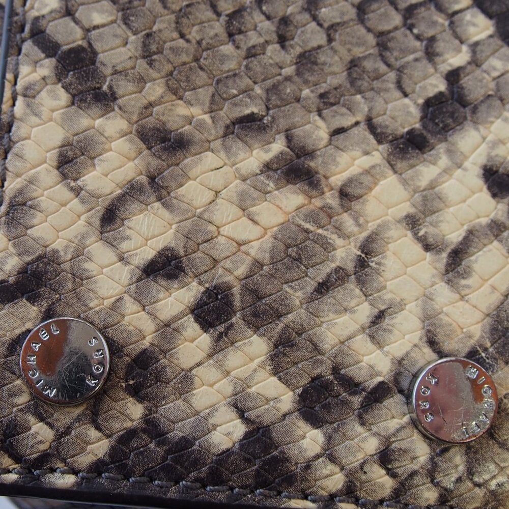 Michael Michael Kors Python Snake Embossed Leathe… - image 14